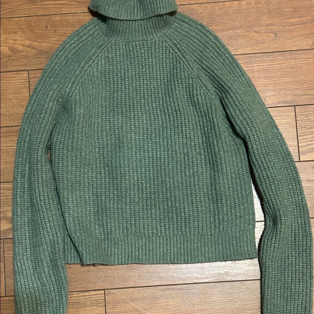 Happily Grey Green Turtleneck Sweater